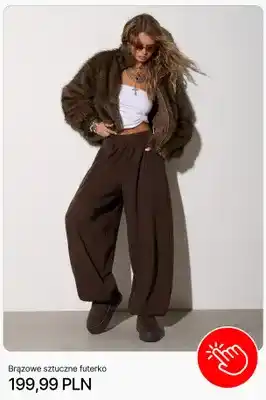 Cropp Brązowe sztuczne futerko Cropp oferta