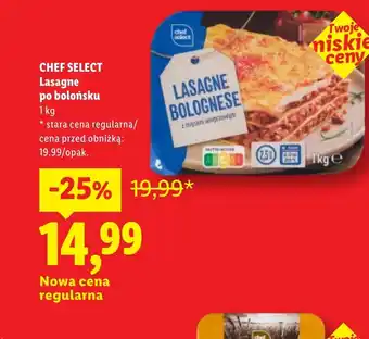 Lidl Lasagne Chef Select oferta