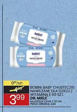 Wafelek Chusteczki nawilżane dla dzieci z witaminą E Bobini Baby oferta