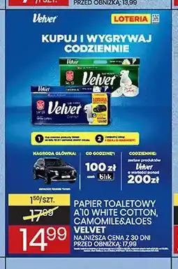 Wafelek Papier toaletowy a'10 White Cotton Velvet oferta