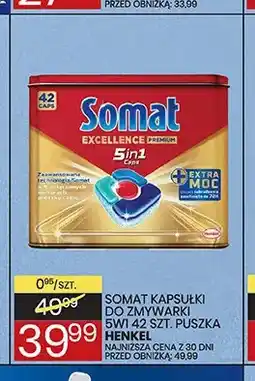 Wafelek Kapsułki do zmywarki 5w1 Somat oferta