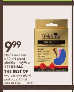 SuperPharm Hydrożelowe płatki pod oczy The Best Of Efektima oferta