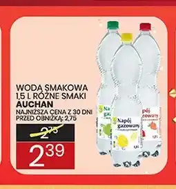 Wafelek Woda smakowa różne smaki Auchan oferta