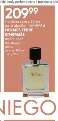 SuperPharm Męska woda toaletowa Hermès Terre D'Hermès oferta