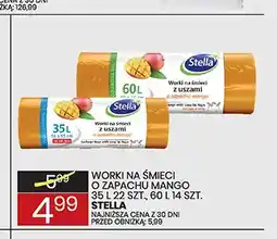 Wafelek Worki na śmieci o zapachu mango 35 l Stella oferta