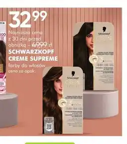 SuperPharm Farba do włosów Creme Supreme Schwarzkopf oferta