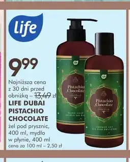 SuperPharm Żel pod prysznic Life Dubai Pistachio Chocolate oferta