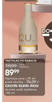 SuperPharm Woda toaletowa damska Calvin Klein IN2U oferta