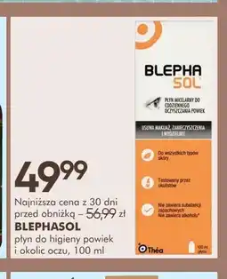 SuperPharm Płyn do higieny powiek i okolic oczu Blephasol oferta