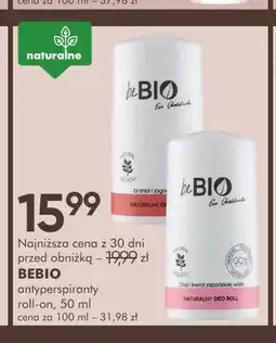 SuperPharm Antyperspirant roll-on Granat i jagody goji beBio oferta