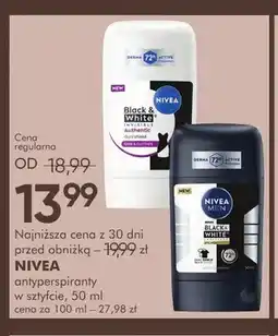SuperPharm Antyperspirant w sztyfcie Black & White Invisible Authentic Nivea oferta