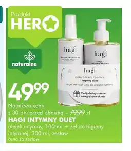 SuperPharm Zestaw olejek intymny 100 ml + żel do higieny intymnej 300 ml Intymny Duet Hagi oferta