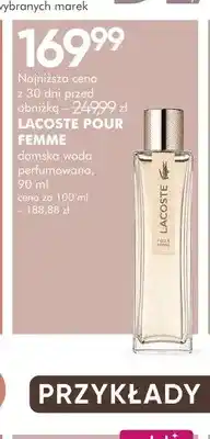 SuperPharm Damska woda perfumowana Lacoste Pour Femme oferta
