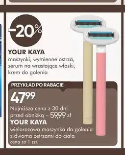 SuperPharm Wielorazowa maszynka do golenia z dwoma ostrzami do ciała Your Kaya oferta