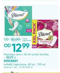 SuperPharm Wkładki higieniczne Discreet 60 szt oferta