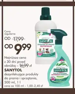 SuperPharm Dodatek do prania dezynfekujący Sanytol oferta
