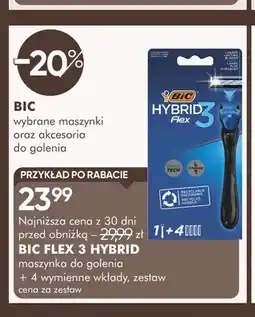 SuperPharm Zestaw maszynka do golenia Bic Flex 3 Hybrid + 4 wymienne wkłady oferta