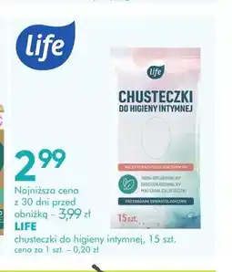 SuperPharm Chusteczki do higieny intymnej Life oferta