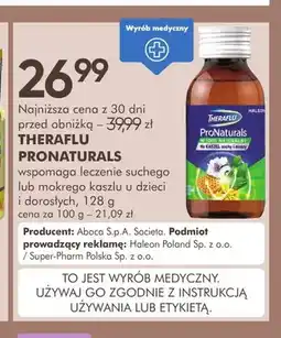 SuperPharm Syrop Theraflu ProNaturals oferta