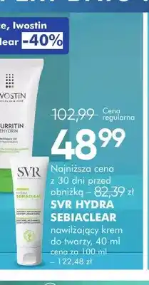 SuperPharm Nawilżający krem do twarzy SVR Sebiaclear Hydra oferta