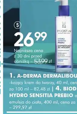 SuperPharm Oczyszczający żel micelarny Iwostin Hydro Sensitia Prebio oferta