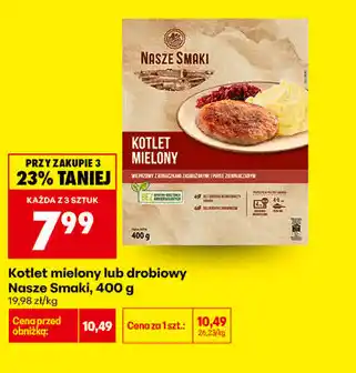 Kotlet mielony lub drobiowy Nasze Smaki