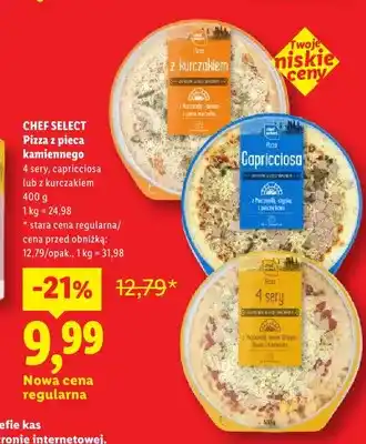 Lidl Pizza z pieca kamiennego z kurczakiem Chef Select oferta