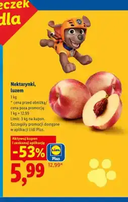 Lidl Nektarynki luzem oferta