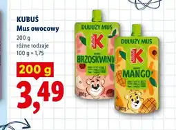 Lidl Mus owocowy Kubuś Duuuży Mus Jabłko Brzoskwinia oferta