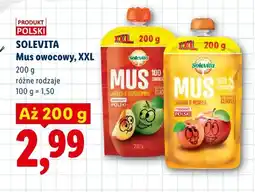 Lidl Mus owocowy Solevita Jabłko & Brzoskwinia XXL oferta