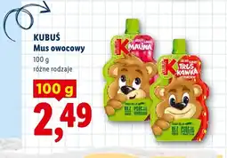 Lidl Mus owocowy Kubuś Jabłko Banan Malina oferta