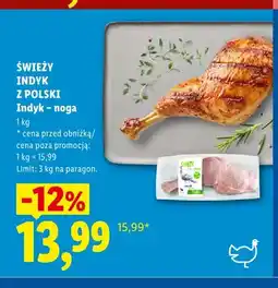 Lidl Noga z indyka Świeży Indyk z Polski oferta