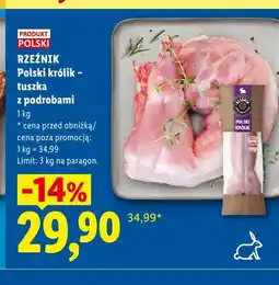 Lidl Polski królik tuszka z podrobami Rzeźnik oferta