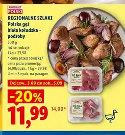 Lidl Podroby z polskiej gęsi białej kołudzkiej Regionalne Szlaki oferta