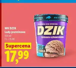 Lidl Lody proteinowe WK Dzik cream-chocolate oferta
