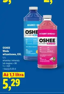 Lidl Woda witaminowa Oshee Magnez + B6 XXL oferta