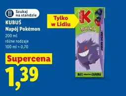 Lidl Napój Kubuś Pokémon Jabłko Jagoda oferta