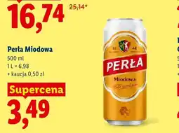 Lidl Piwo Perła Miodowa oferta