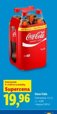 Lidl Napój gazowany Coca-Cola Original Taste 4-pak oferta