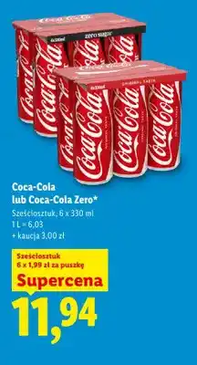 Lidl Napój gazowany Coca-Cola Original Taste 6-pak oferta