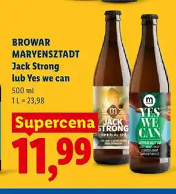Lidl Piwo Browar Maryensztadt Jack Strong Imperial IPA oferta