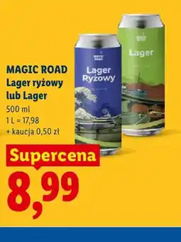 Lidl Piwo Magic Road Lager Ryżowy oferta