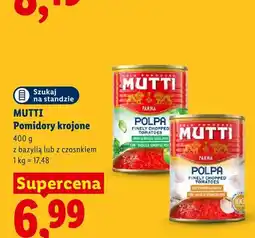Lidl Pomidory krojone Mutti z bazylią oferta