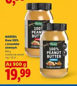 Lidl Krem 100% z orzeszków ziemnych Maribel Crunchy oferta