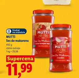 Lidl Sos do makaronu Mutti z serem Parmigiano Reggiano oferta