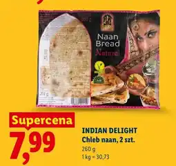 Lidl Chleb naan Indian Delight Natural 2-pak oferta