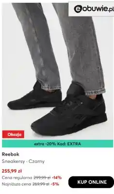 Sneakersy czarny Reebok