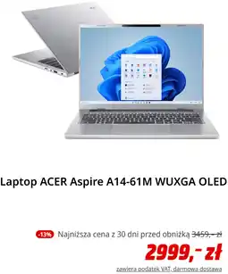 Media Markt Laptop ACER Aspire A14-61M WUXGA OLED oferta