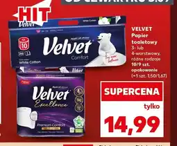 Kaufland Papier toaletowy 3-warstwowy Velvet oferta