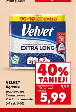 Kaufland Ręczniki papierowe 2-warstwowe Velvet oferta